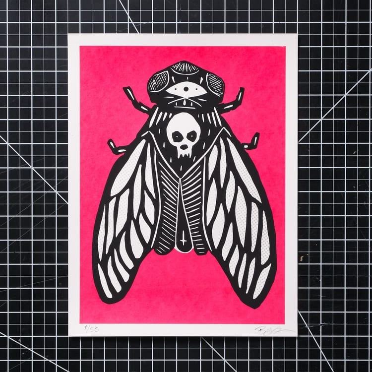 Halftone Cicada